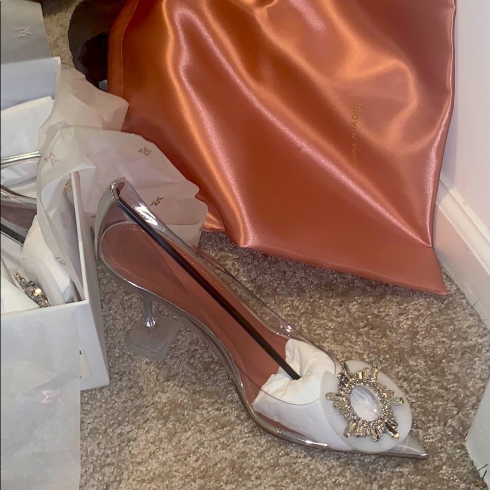 COPY - Amina Muaddi Begum Pump Glass